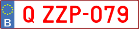 Trailer License Plate